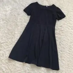 UNIQLO ユニクロ　半袖ワンピース　Lサイズ　黒　ブラック