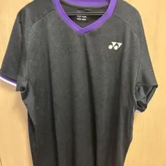 YONEX テニス Tシャツ Lサイズ ブラック/パープル