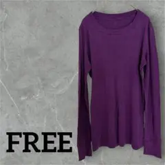 1点もの❣️レディース　長袖Tシャツ　薄手　紫　FREE