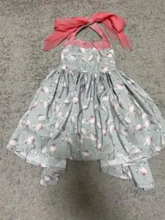 美品 MARLMARL スタイ エプロン ベビーサイズ フラミンゴ