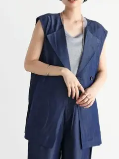 【新品】Vin ジレ バックプリーツ М スコットクラブ ヤマダヤ