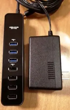 USBハブ 3.0 HUB7口ACアダプター式エレコムELECOM