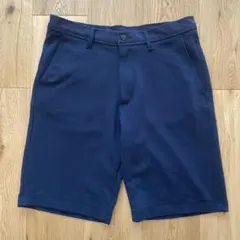 ZARA ネイビー ショートパンツ フロントジッパー 30 M