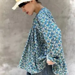 美品 journal standard luxe リバティブーケ フレアーシャツ