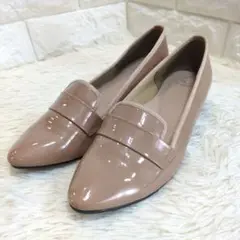 Mon Favori モンファボリ エナメル パンプス 24cm ピンク