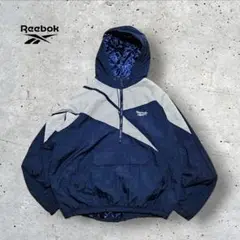 90sヴィンテージ古着REEBOKリーボックハーフジップ中綿ナイロンジャケット