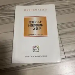 定期テスト対策問題集 中2数学