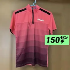 diadora ピンク グラデーション ポロシャツ 150サイズ