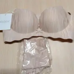 NININI ピンクベージュ ブラジャー XL