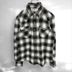 C2》良品　リーバイスLevi's メンズチェック柄ネルシャツ　グリーン　S