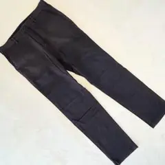 ユニクロ チノパン ストレッチ スリムフィット ブラック Lサイズ メンズ