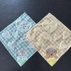 新品！ディズニー　ダッフィー　ジェラトーニ　キャラクタータオル2枚セット
