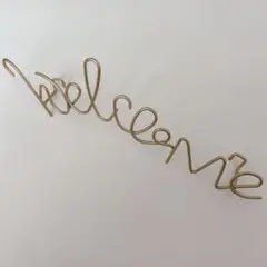 ゴールド ワイヤー ウェルカムボード