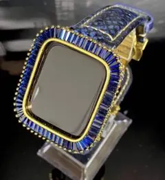 B☆アップルウォッチキラキラカバーケースApple Watchレザーバンドベルト