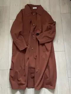 EDITgrisエディットグリブラウン ロングコート ボタン付き