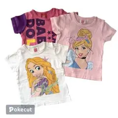 ベビードール 90 Tシャツ 女の子 プリンセス ラプンツェル シンデレラ