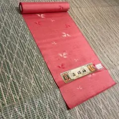 【新品未使用】正絹紬＜きよ水・民芸創作品・ぼかし花絣文＞着尺　正絹　反物