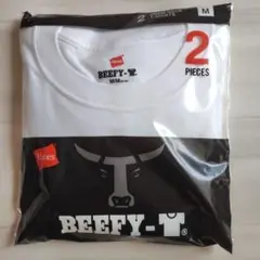 ヘインズ 新品未使用2枚組 ビーフィー 無地 半袖Tシャツ 男女兼用 白 M