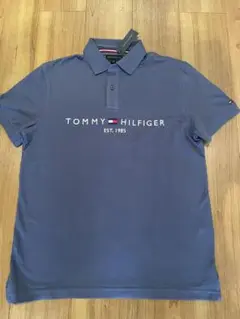 TOMMY HILFIGER ネイビーグレー ポロシャツ M