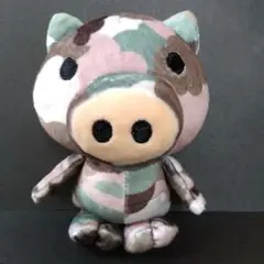 drug store's ブタぬいぐるみ キーホルダー 迷彩柄 マスコット
