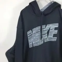USA古着 ナイキ NIKE ポリ パーカー 黒