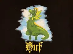 HUF ハフ　ドラゴン グリーンバディ　プリント　Tシャツ