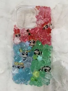 iPhone 16 pro ケース デコ電 パワーパフガールズ