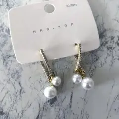 HAN.HAN 925 ゴールドパールピアス