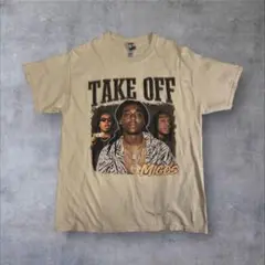 MIGOS “TAKE OFF” 追悼グラフィック　両面プリントTシャツ