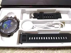 LAXASFIT GT4 Pro スマートウォッチ 1.59インチ ベルト黒