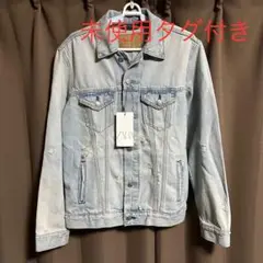 ZARA デニムジャケット ダメージ 未使用タグ付き S