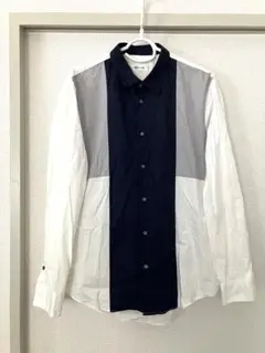 美品　長袖シャツ　モノトーン　XL
