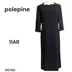 ★美品★polepine ブラックフォーマル ワンピース 11AR 礼服
