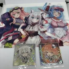 ホロライブ　A5クリアファイル、シール３点セット