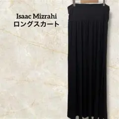 Isaac Mizrahi ブラックロングスカート 黒 古着