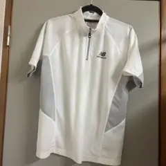 new balance ジップアップTシャツ ホワイト