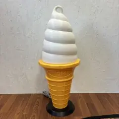 【訳あり】看板 スジャータ 照明 ソフトクリーム 置物 業務用 ライト