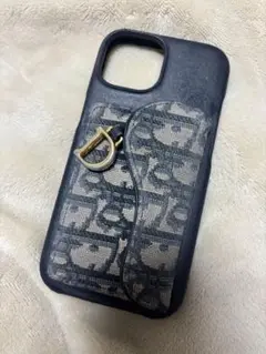 Dior グレインドカーフスキン & ディオール iPhoneケース 15