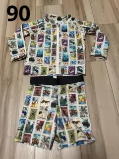 OCEAN & GROUND スタンプ柄水着セット 90サイズ