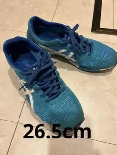 ASICS ランニングシューズ 青
