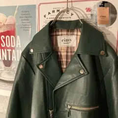 『新品タグ付き♡ エイミーイストワール ロングフェイクレザー』ライダース