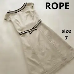 美品 ROPEロペ レトロ ビンテージ ひざ丈 半袖ワンピース 日本製