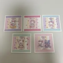 サンリオ　ウィッシュミーメル　ドーリーミックス　ノベルティ　5枚