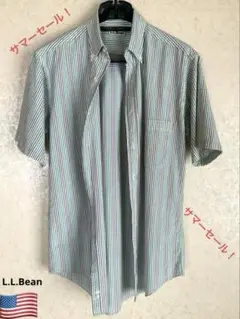 L.L.Bean 半袖シャツ/シアサッカー素材　US/Sサイズ(日本M相当)