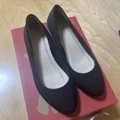 プレーンヒールパンプス　ブラック