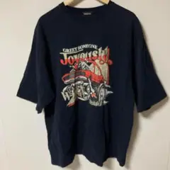 ページボーイリム　ネイビー 自動車 グラフィック Tシャツ
