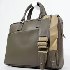 極美品★BORSE IN PELLE ビジネスバッグ 2WAY トープ