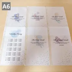 A6週管理リフィル｜6枚セット【we.マーメイド6枚.A6】