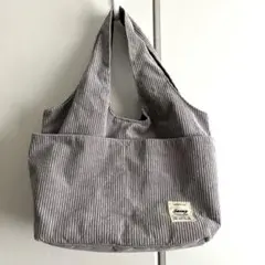 値下げ❗️コーデュロイ　トートバッグ