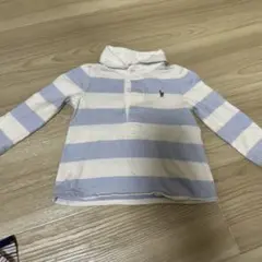 ポロシャツ 水色と白のストライプ 12M 80サイズ　女の子